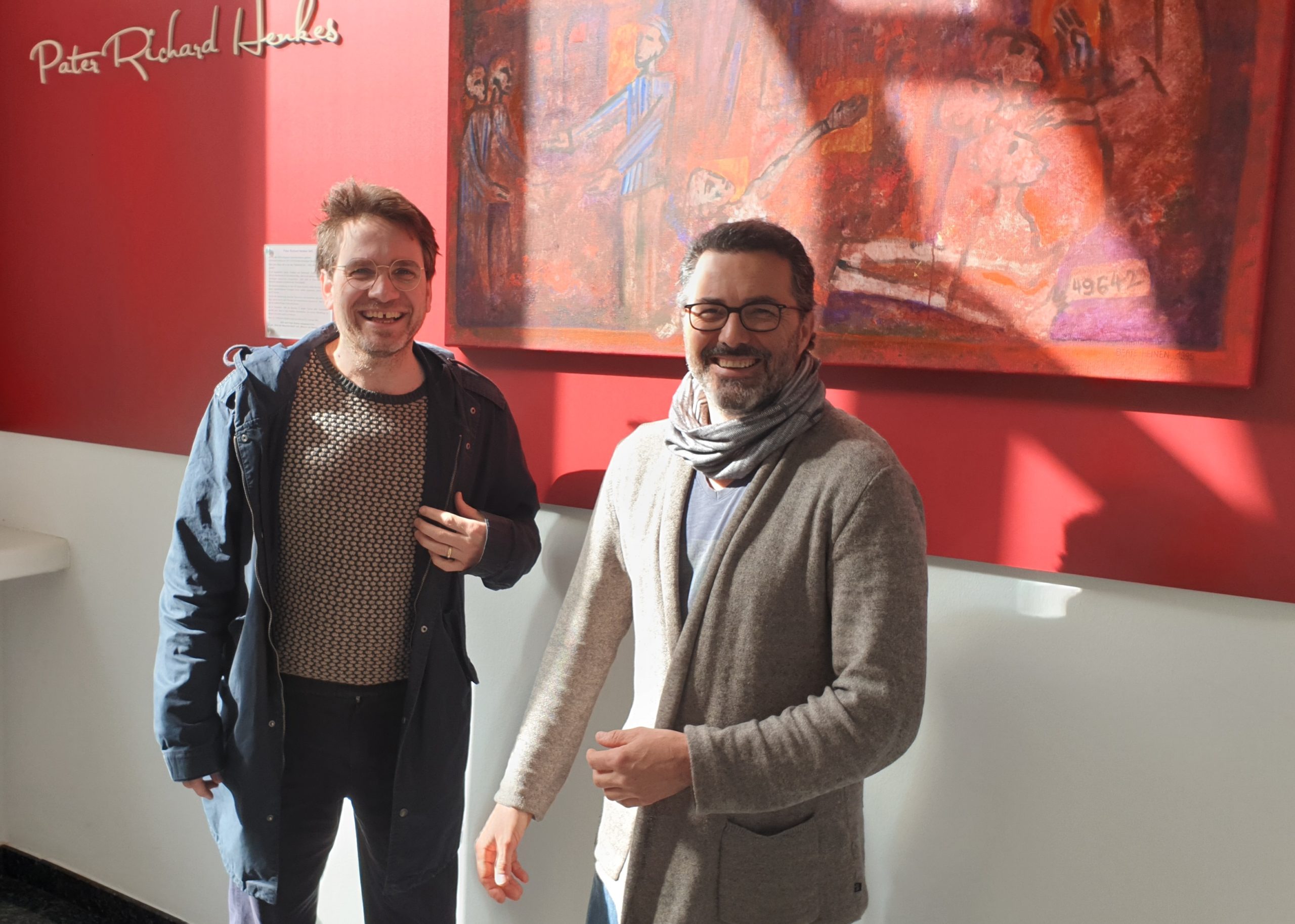 Autor Boris Weber (links) und Schauspieler Bruno Lehan